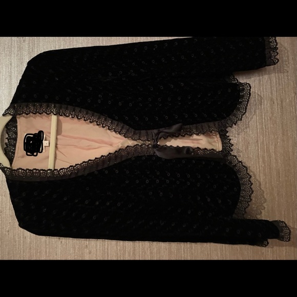 Black Velvet Dress Jacket ASO Lorelai Gilmore - Picture 5 of 9